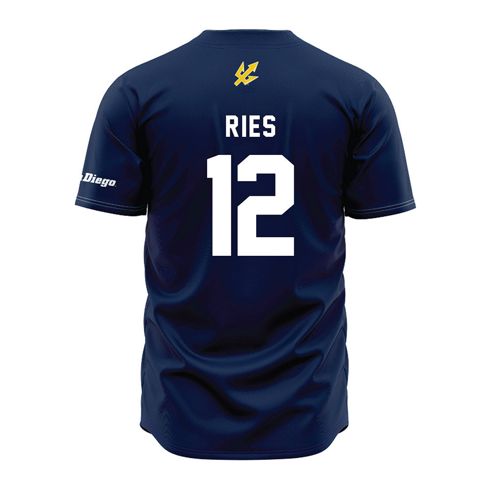 UCSD - NCAA Baseball : Nathan Ries - Jersey-1