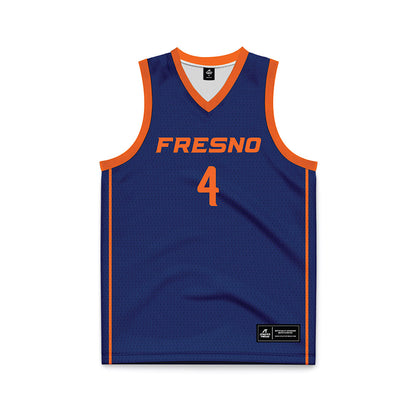 FPU - NCAA Women's Basketball : Kira Wilmurt - Navy Basketball Jersey-0
