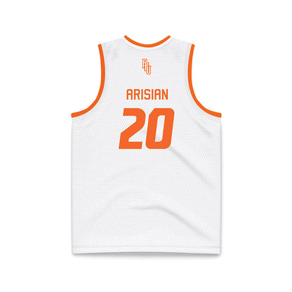 FPU - NCAA Men's Basketball : Arman Arisian - White Basketball Jersey-1
