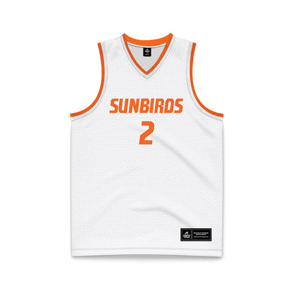 FPU - NCAA Men's Basketball : Isaac Peralta - White Basketball Jersey-0