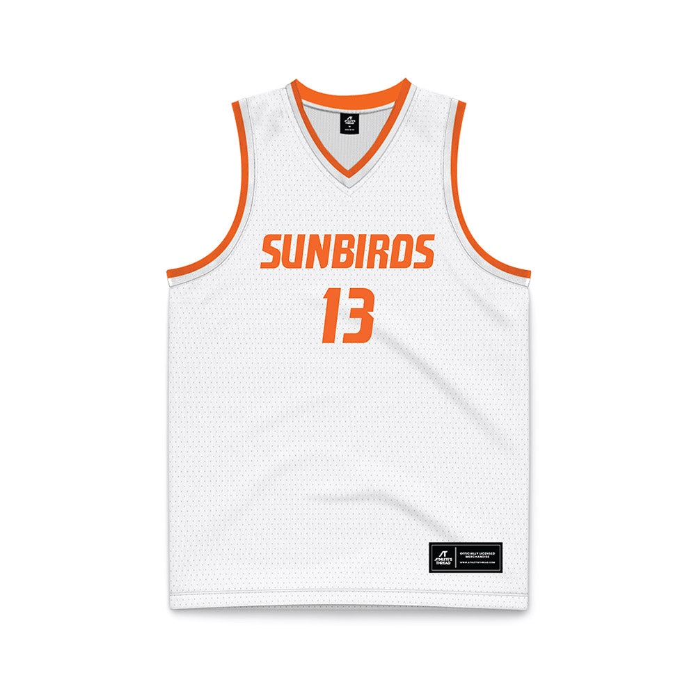 FPU - NCAA Men's Basketball : Brayden Harris - White Basketball Jersey-0