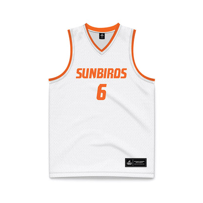 FPU - NCAA Men's Basketball : Malachi Ficher - White Basketball Jersey-0