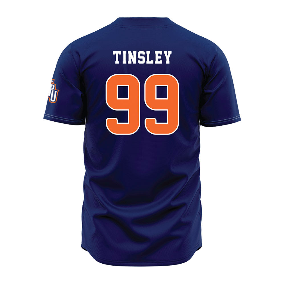 FPU - NCAA Baseball : Dustin Tinsley - Navy Jersey-1