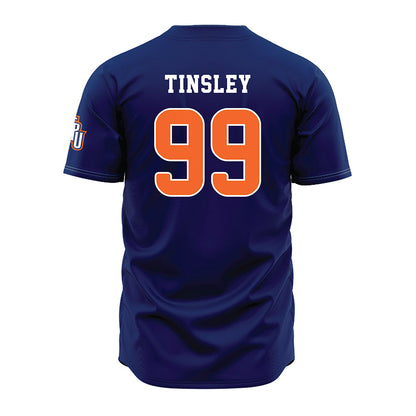 FPU - NCAA Baseball : Dustin Tinsley - Navy Jersey-1