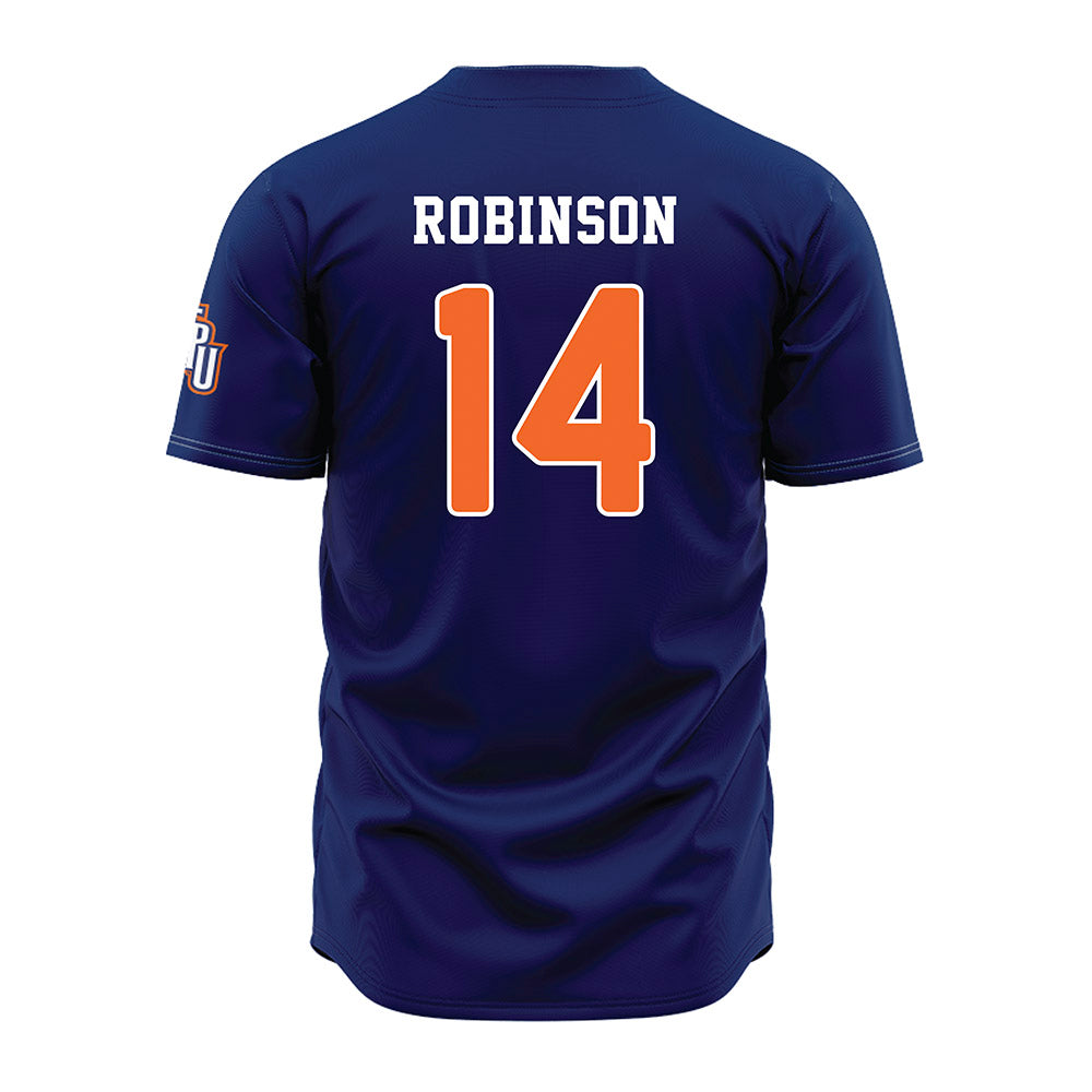 FPU - NCAA Baseball : Vincent Robinson - Navy Jersey-1