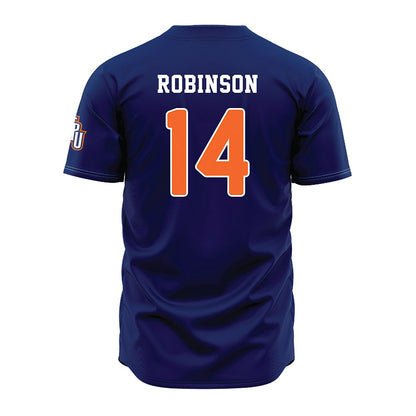 FPU - NCAA Baseball : Vincent Robinson - Navy Jersey-1