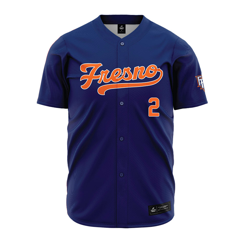 FPU - NCAA Baseball : Chris Clement - Navy Jersey-0