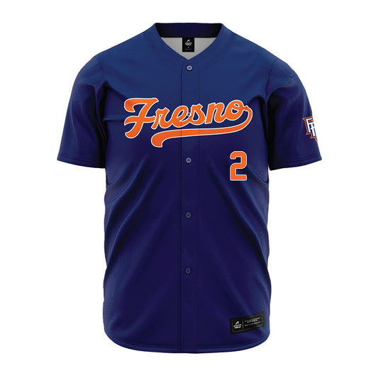 FPU - NCAA Baseball : Chris Clement - Navy Jersey-0