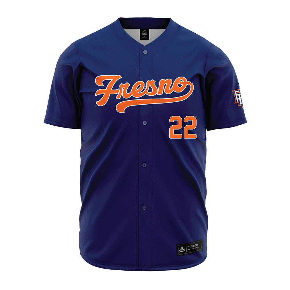 FPU - NCAA Baseball : Jordan Isla - Navy Jersey-0
