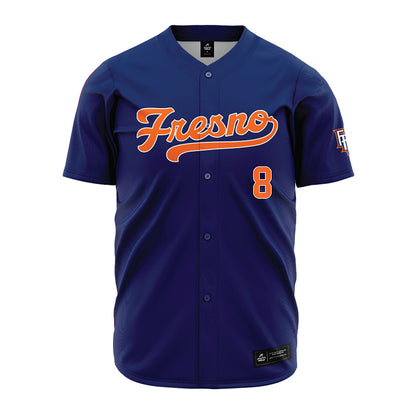 FPU - NCAA Baseball : Ruben Rodriguez - Navy Jersey-0