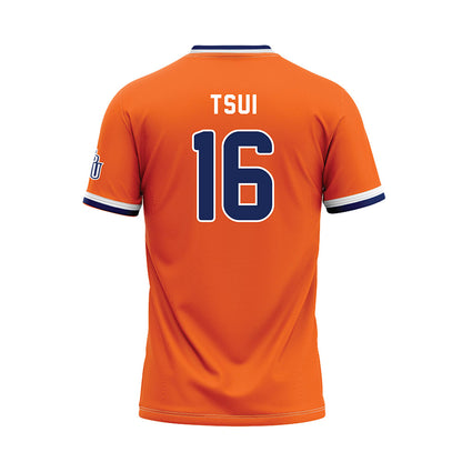 FPU - NCAA Baseball : Ethan Tsui - Orange Baseball Jersey-1
