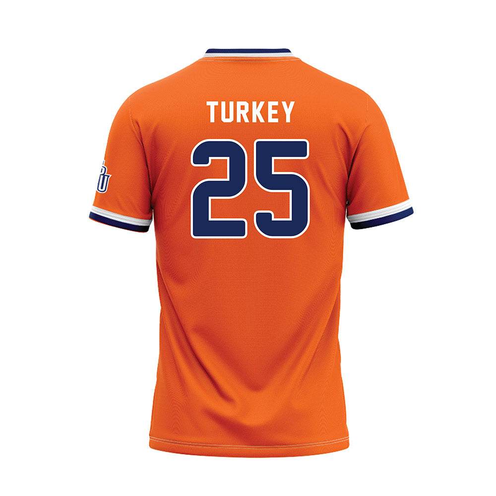 FPU - NCAA Baseball : Jake Turkey - Orange Baseball Jersey-1