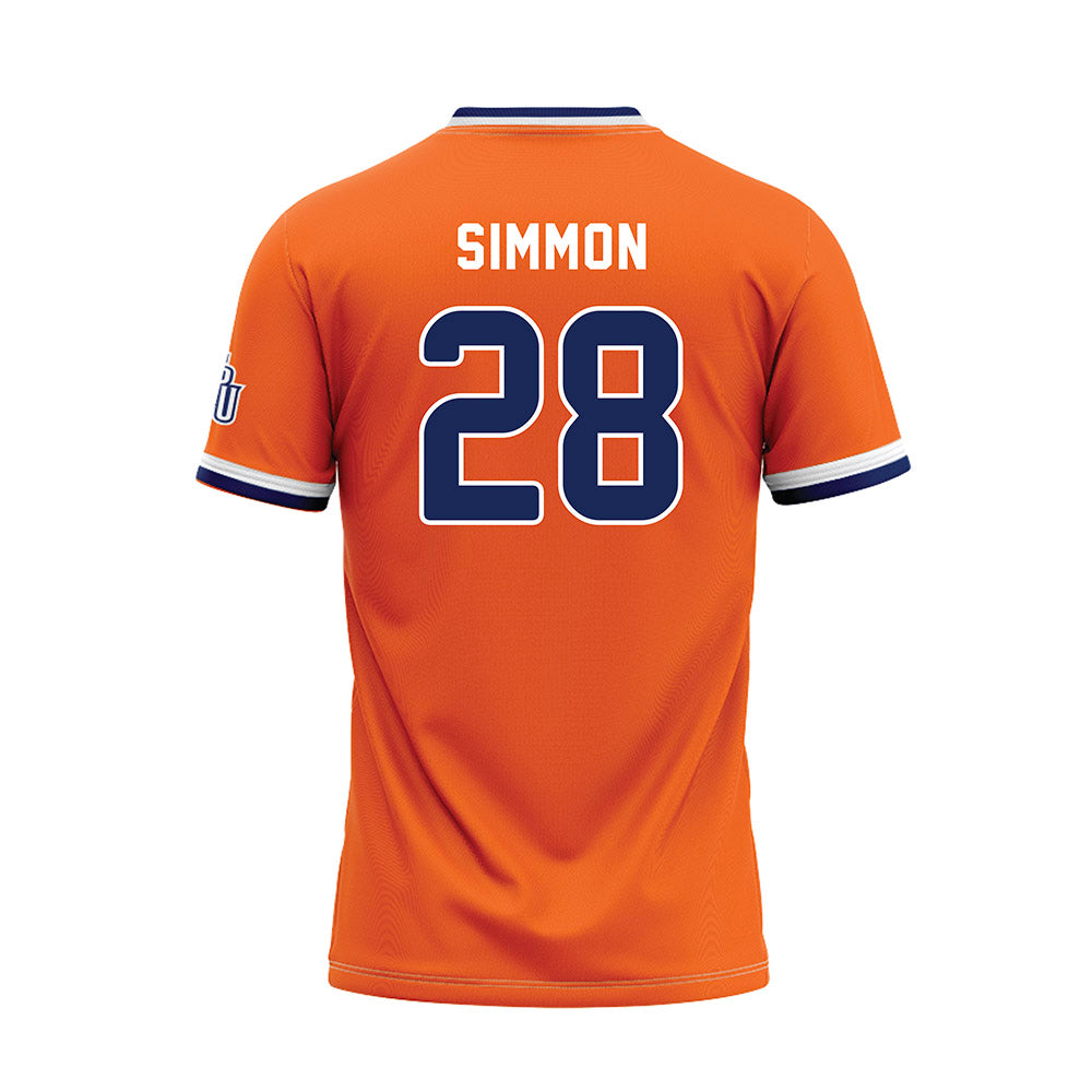FPU - NCAA Baseball : Zach Simmon - Orange Baseball Jersey-1