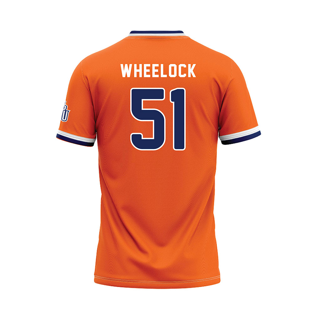 FPU - NCAA Baseball : Titus Wheelock - Orange Baseball Jersey-1