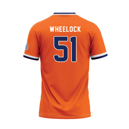 FPU - NCAA Baseball : Titus Wheelock - Orange Baseball Jersey-1