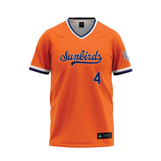 FPU - NCAA Baseball : Garrett Perkins - Orange Baseball Jersey-0