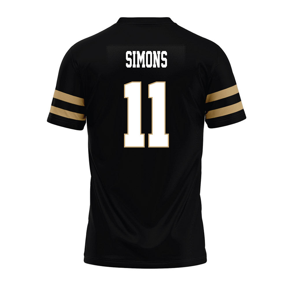 Anderson - NCAA Football : Bray Simons - Black Premium Football Jersey-1