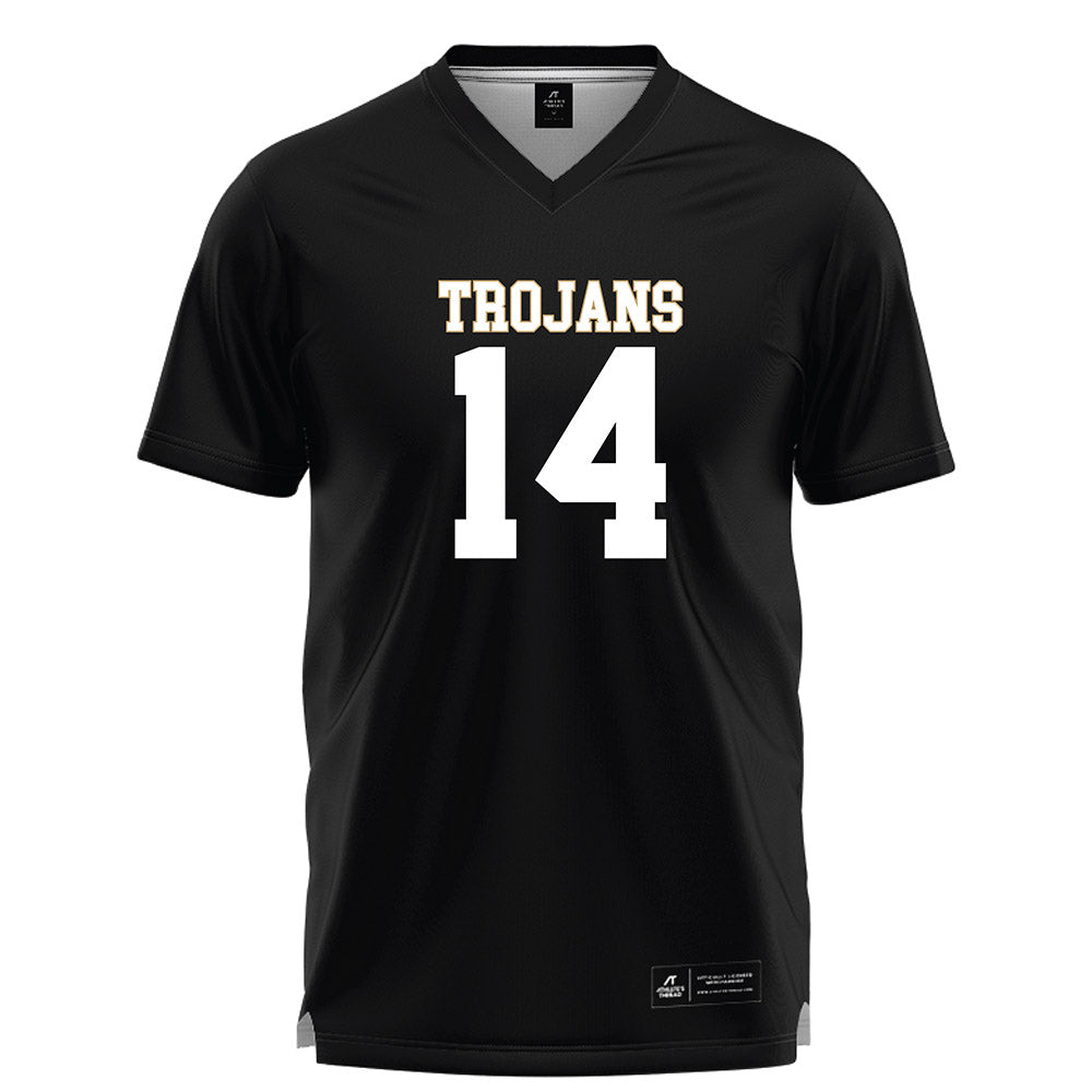 Anderson - NCAA Men's Lacrosse : PJ Flynn - Black Lacrosse Jersey -0