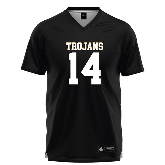 Anderson - NCAA Men's Lacrosse : PJ Flynn - Black Lacrosse Jersey -0