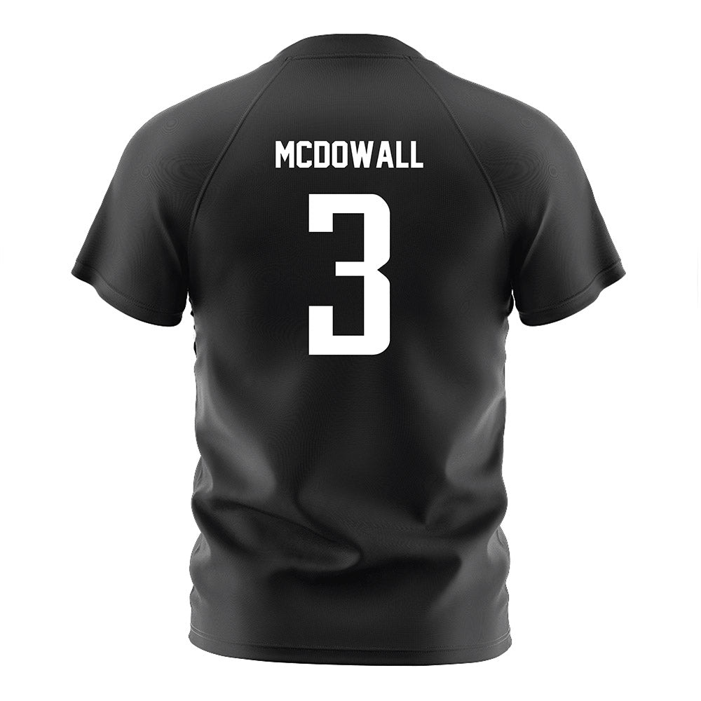 Anderson - NCAA Men's Soccer : Caleb McDowall - Black Soccer Jersey-1