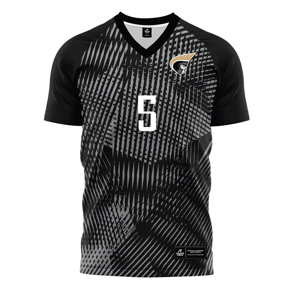 Anderson - NCAA Men's Soccer : Tiago Perez - Black Soccer Jersey-0