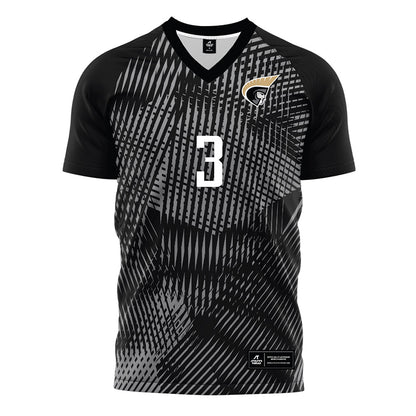Anderson - NCAA Men's Soccer : Caleb McDowall - Black Soccer Jersey-0
