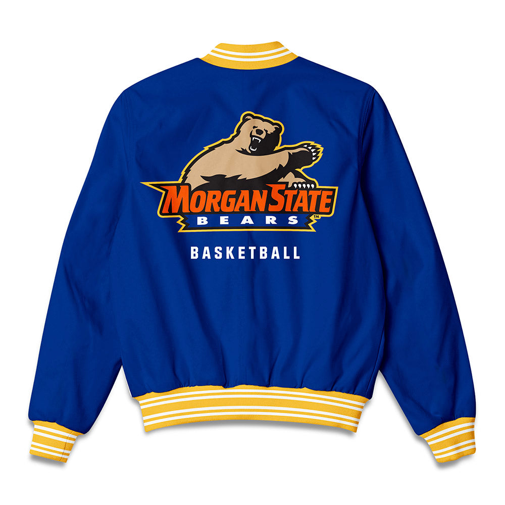 Morgan State - NCAA Men's Basketball : Marland harris - Bomber Jacket-1