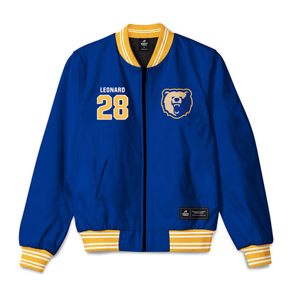 Morgan State - NCAA Football : Makeli Leonard - Bomber Jacket-0