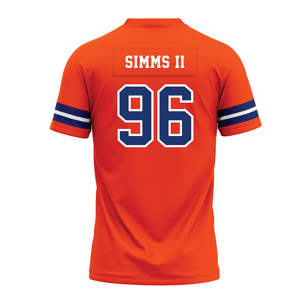 Morgan State - NCAA Football : Jerome Simms II - Orange Premium Football Jersey-1