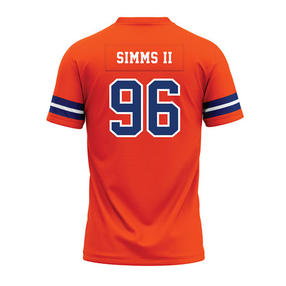 Morgan State - NCAA Football : Jerome Simms II - Orange Premium Football Jersey-1