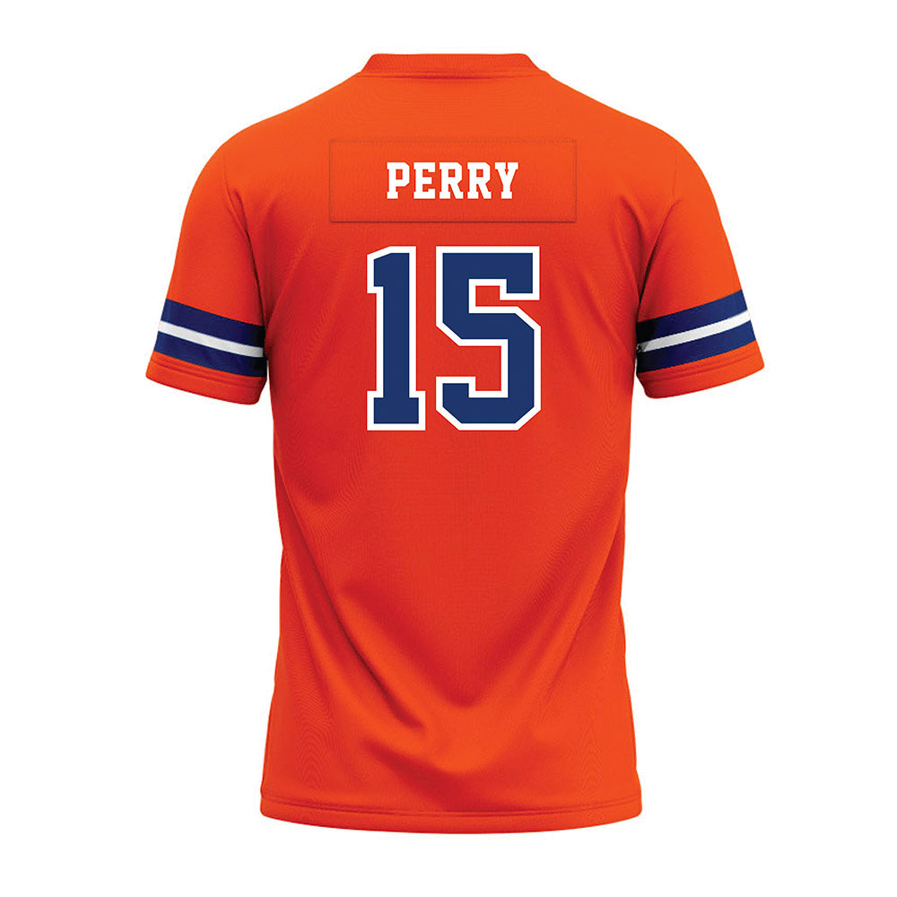 Morgan State - NCAA Football : Justin Perry - Orange Premium Football Jersey-1