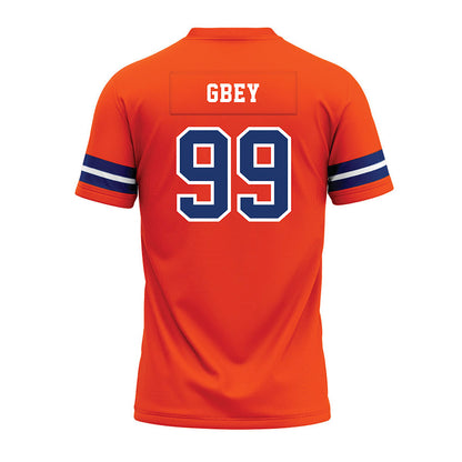 Morgan State - NCAA Football : Khaleel Gbey - Orange Premium Football Jersey-1
