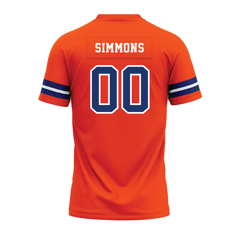 Morgan State - NCAA Football : Kayson Simmons - Orange Premium Football Jersey-1