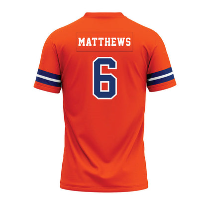 Morgan State - NCAA Football : Raquane Matthews - Orange Premium Football Jersey-1