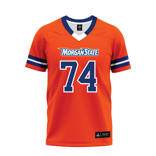 Morgan State - NCAA Football : Daniel Casillas Jr - Orange Premium Football Jersey-0
