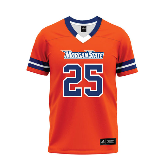 Morgan State - NCAA Football : Jalen Scarver - Orange Premium Football Jersey-0