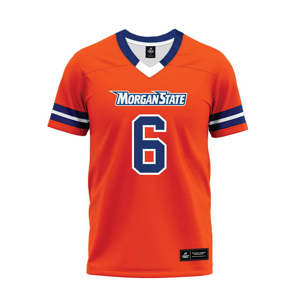 Morgan State - NCAA Football : Raquane Matthews - Orange Premium Football Jersey-0