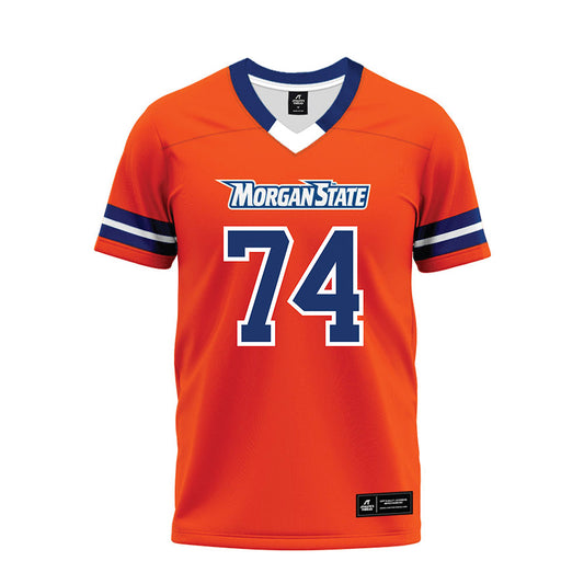 Morgan State - NCAA Football : Daniel Casillas Jr - Orange Premium Football Jersey-0