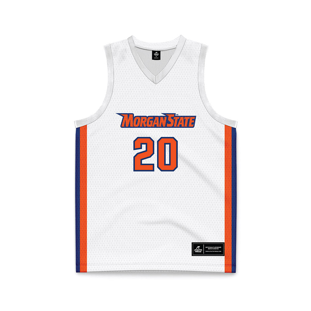 Morgan State - NCAA Women's Basketball : Michaela Bogans - White Basketball Jersey-0