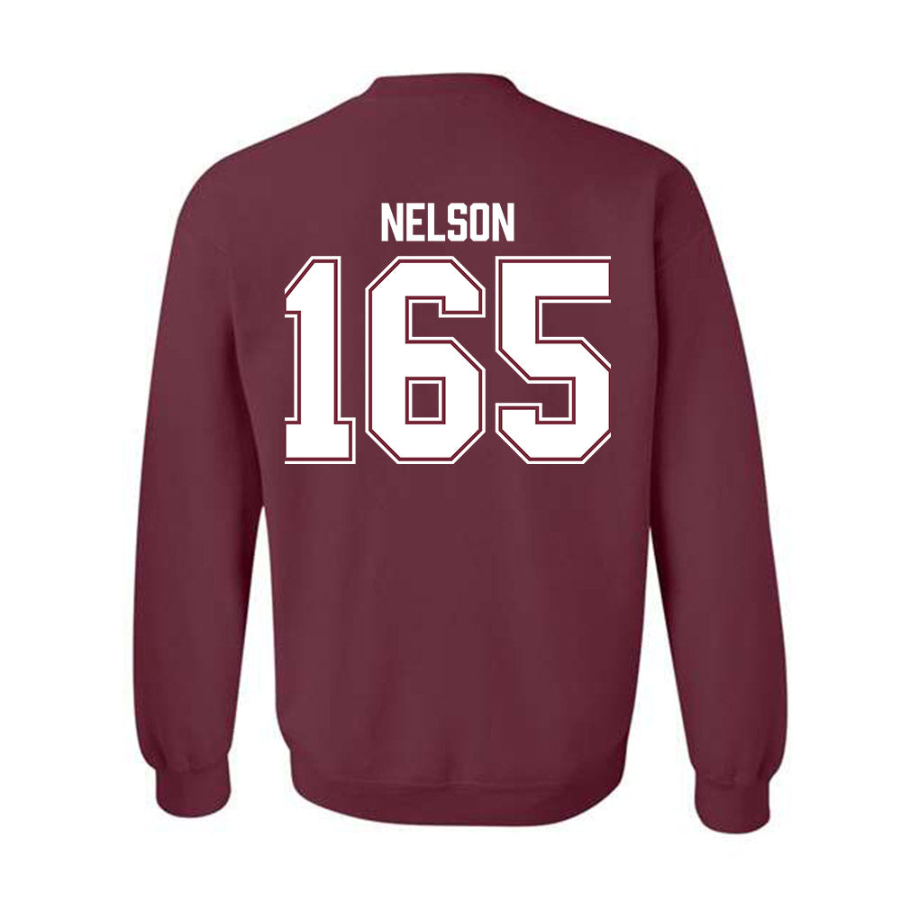 Bellarmine - NCAA Wrestling : Robby Nelson - Classic Shersey Crewneck Sweatshirt-1