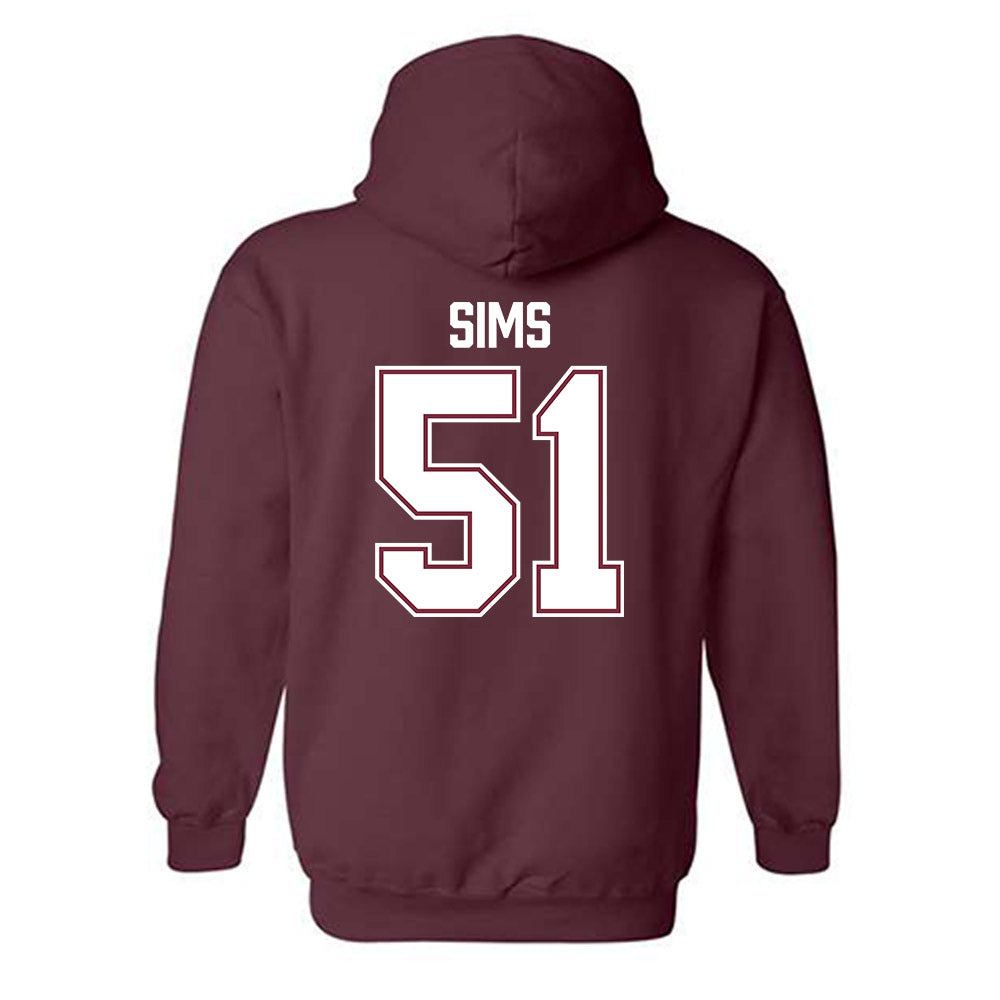 Bellarmine - NCAA Baseball : Connor Sims - Classic Shersey Hooded Sweatshirt-3