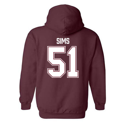 Bellarmine - NCAA Baseball : Connor Sims - Classic Shersey Hooded Sweatshirt-3