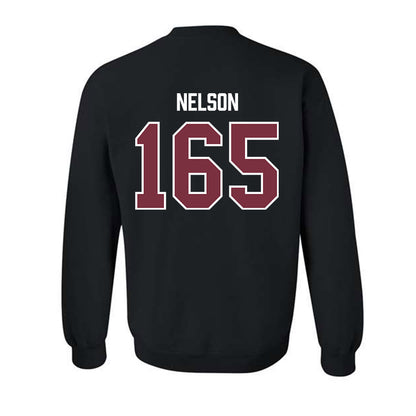 Bellarmine - NCAA Wrestling : Robby Nelson - Classic Shersey Crewneck Sweatshirt-1