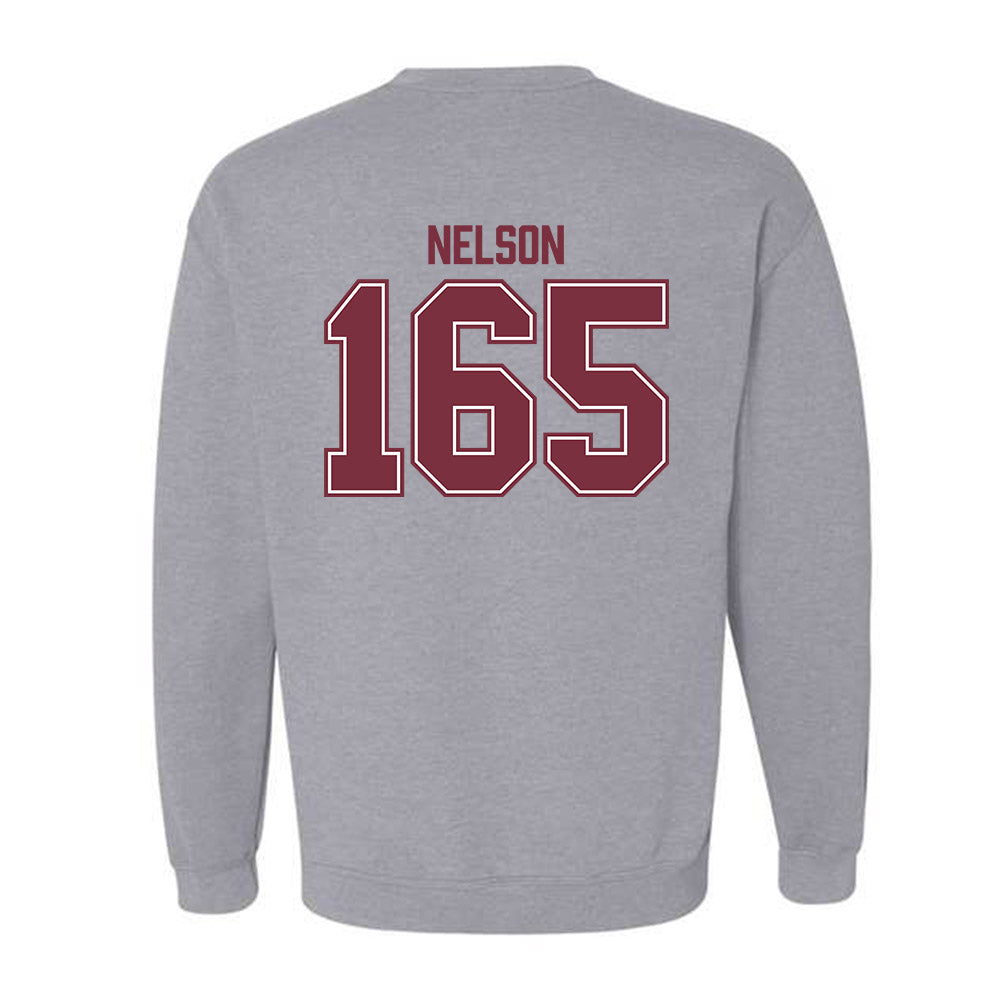 Bellarmine - NCAA Wrestling : Robby Nelson - Classic Shersey Crewneck Sweatshirt-1
