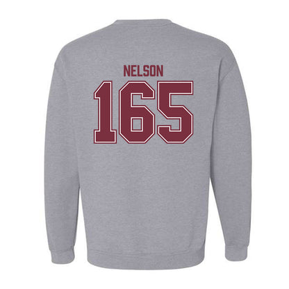 Bellarmine - NCAA Wrestling : Robby Nelson - Classic Shersey Crewneck Sweatshirt-1