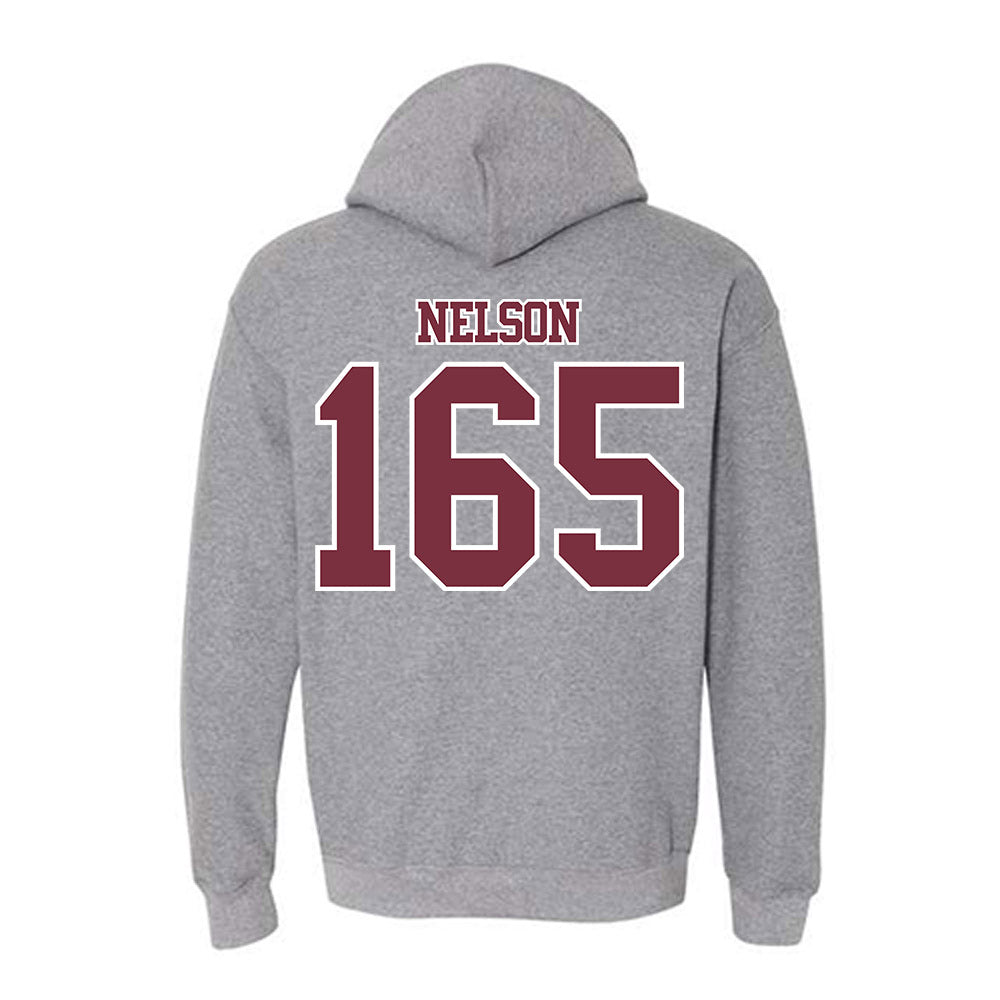 Bellarmine - NCAA Wrestling : Robby Nelson - Classic Shersey Hooded Sweatshirt-1