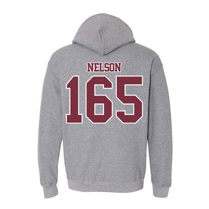 Bellarmine - NCAA Wrestling : Robby Nelson - Classic Shersey Hooded Sweatshirt-1