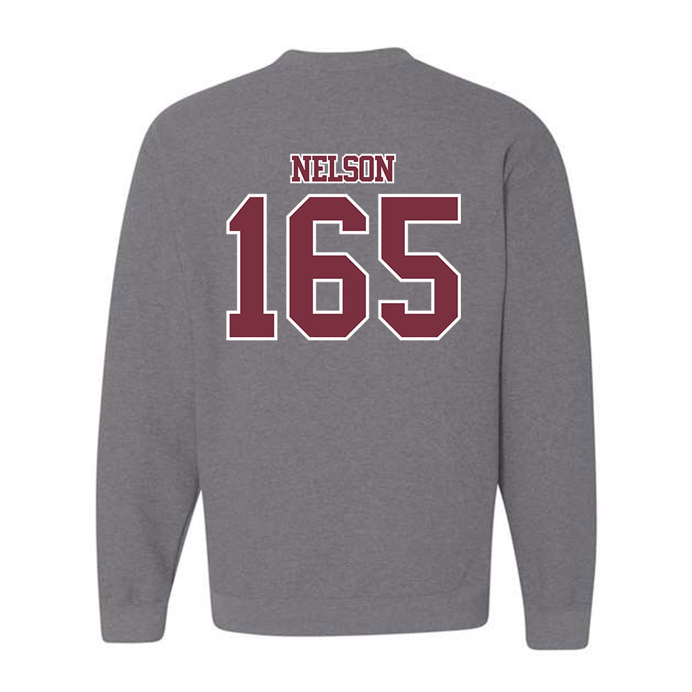 Bellarmine - NCAA Wrestling : Robby Nelson - Classic Shersey Crewneck Sweatshirt-1
