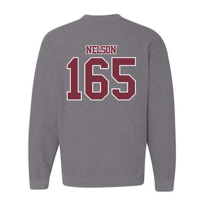 Bellarmine - NCAA Wrestling : Robby Nelson - Classic Shersey Crewneck Sweatshirt-1