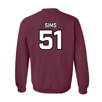Bellarmine - NCAA Baseball : Connor Sims - Classic Shersey Crewneck Sweatshirt-3